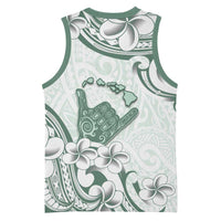 Aloha Hawaii Shaka Basketball Jersey Hang Loose Mint Version DT05 - Polynesian Pride