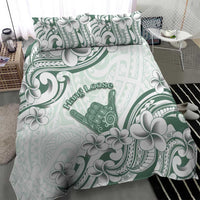 Aloha Hawaii Shaka Bedding Set Hang Loose Mint Version - Polynesian Pride