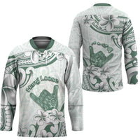 Aloha Hawaii Shaka Hockey Jersey Hang Loose Mint Version - Polynesian Pride