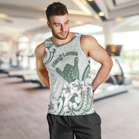 Aloha Hawaii Shaka Men Tank Top Hang Loose Mint Version - Polynesian Pride