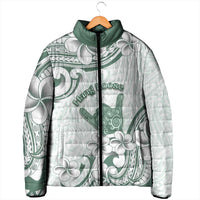 Aloha Hawaii Shaka Padded Jacket Hang Loose Mint Version - Polynesian Pride