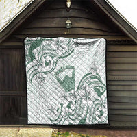 Aloha Hawaii Shaka Quilt Hang Loose Mint Version - Polynesian Pride