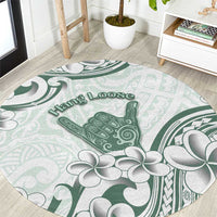 Aloha Hawaii Shaka Round Carpet Hang Loose Mint Version - Polynesian Pride