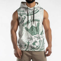Aloha Hawaii Shaka Sleeveless Hoodie Hang Loose Mint Version - Polynesian Pride