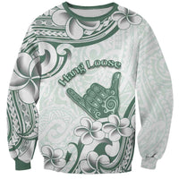 Aloha Hawaii Shaka Sweatshirt Hang Loose Mint Version - Polynesian Pride