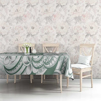 Aloha Hawaii Shaka Tablecloth Hang Loose Mint Version - Polynesian Pride