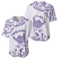 Aloha Hawaii Shaka Baseball Jersey Hang Loose Purple Version - Polynesian Pride