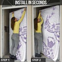 Aloha Hawaii Shaka Door Cover Hang Loose Purple Version - Polynesian Pride