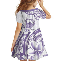 Aloha Hawaii Shaka Family Matching Long Sleeve Bodycon Dress and Hawaiian Shirt Hang Loose Purple Version - Polynesian Pride