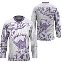 Aloha Hawaii Shaka Hockey Jersey Hang Loose Purple Version DT05 - Polynesian Pride