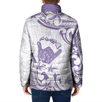 Aloha Hawaii Shaka Padded Jacket Hang Loose Purple Version - Polynesian Pride
