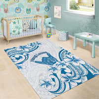 Aloha Hawaii Shaka Area Rug Hang Loose Blue Version - Polynesian Pride