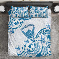 Aloha Hawaii Shaka Bedding Set Hang Loose Blue Version - Polynesian Pride