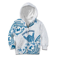 Aloha Hawaii Shaka Kid Hoodie Hang Loose Blue Version - Polynesian Pride
