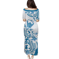 Aloha Hawaii Shaka Puletasi Hang Loose Blue Version - Polynesian Pride