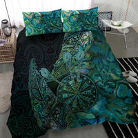 New Zealand Dart Bedding Set Maori Fern With Paua Shell - Polynesian Pride