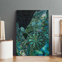 New Zealand Dart Canvas Wall Art Maori Fern With Paua Shell - Polynesian Pride