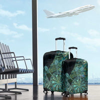 New Zealand Dart Luggage Cover Maori Fern With Paua Shell - Polynesian Pride