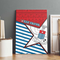 West Papua Morning Star Canvas Wall Art One People One Soul - Polynesian Pride