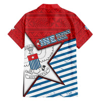 West Papua Morning Star Family Matching Off Shoulder Maxi Dress and Hawaiian Shirt One People One Soul - Polynesian Pride