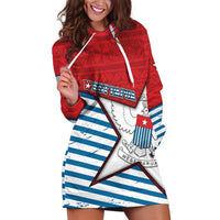 West Papua Morning Star Hoodie Dress One People One Soul - Polynesian Pride