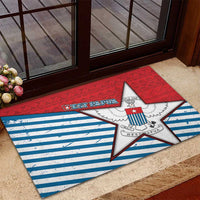 West Papua Morning Star Rubber Doormat One People One Soul - Polynesian Pride