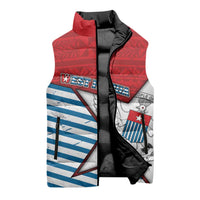West Papua Morning Star Sleeveless Puffer Jacket One People One Soul - Polynesian Pride