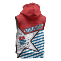 West Papua Morning Star Sleeveless Zip Hoodie One People One Soul - Polynesian Pride