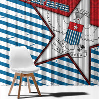West Papua Morning Star Window Curtain One People One Soul - Polynesian Pride