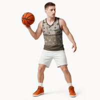 Hawaii Christmas In July Basketball Jersey Beige Mele Kalikimaka Sea Animals