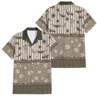Hawaii Christmas In July Family Matching Off The Shoulder Long Sleeve Dress and Hawaiian Shirt Beige Mele Kalikimaka Sea Animals DT05 Dad's Shirt - Short Sleeve Beige - Polynesian Pride