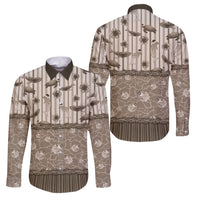 Hawaii Christmas In July Family Matching Off The Shoulder Long Sleeve Dress and Hawaiian Shirt Beige Mele Kalikimaka Sea Animals DT05 Dad's Shirt - Long Sleeve Beige - Polynesian Pride