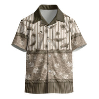 Hawaii Christmas In July Kid Hawaiian Shirt Beige Mele Kalikimaka Sea Animals DT05 - Polynesian Pride