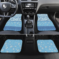 Hawaii Christmas In July Car Mats Sky Blue Mele Kalikimaka Sea Animals