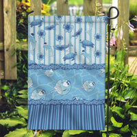 Hawaii Christmas In July Garden Flag Sky Blue Mele Kalikimaka Sea Animals