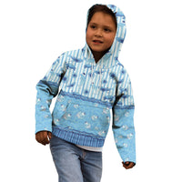 Hawaii Christmas In July Kid Hoodie Sky Blue Mele Kalikimaka Sea Animals
