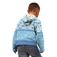 Hawaii Christmas In July Kid Hoodie Sky Blue Mele Kalikimaka Sea Animals