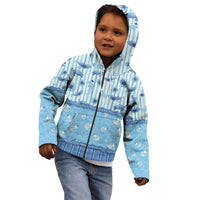 Hawaii Christmas In July Kid Hoodie Sky Blue Mele Kalikimaka Sea Animals