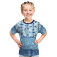 Hawaii Christmas In July Kid T Shirt Sky Blue Mele Kalikimaka Sea Animals