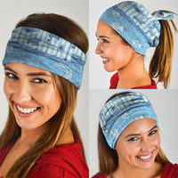 Hawaii Christmas In July Neck Gaiter Sky Blue Mele Kalikimaka Sea Animals