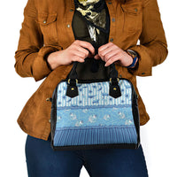Hawaii Christmas In July Shoulder Handbag Sky Blue Mele Kalikimaka Sea Animals