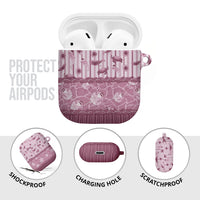 Hawaii Christmas In July AirPods Case Dusty Pink Mele Kalikimaka Sea Animals