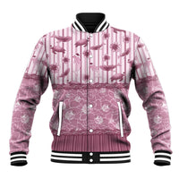 Hawaii Christmas In July Baseball Jacket Dusty Pink Mele Kalikimaka Sea Animals