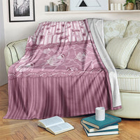 Hawaii Christmas In July Blanket Dusty Pink Mele Kalikimaka Sea Animals