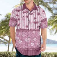 Hawaii Christmas In July Hawaiian Shirt Dusty Pink Mele Kalikimaka Sea Animals