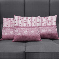 Hawaii Christmas In July Pillow Cover Dusty Pink Mele Kalikimaka Sea Animals