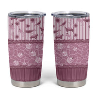 Hawaii Christmas In July Tumbler Cup Dusty Pink Mele Kalikimaka Sea Animals