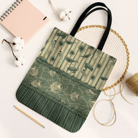 Hawaii Christmas In July Tote Bag Olive Green Mele Kalikimaka Sea Animals