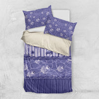 Hawaii Christmas In July Bedding Set Amethyst Purple Mele Kalikimaka Sea Animals