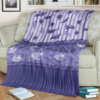 Hawaii Christmas In July Blanket Amethyst Purple Mele Kalikimaka Sea Animals
